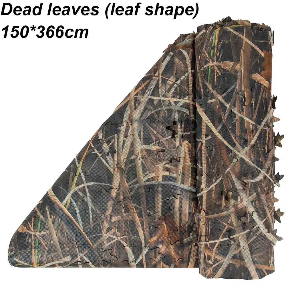 Hunting Camouflage Net Laser Cutting Leafs Camouflage Net Outdoor Sniper Hunting Shooting Camouflage Hunting Accessories